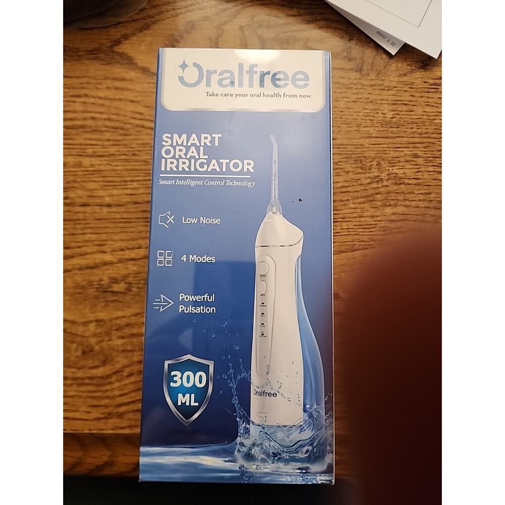 Oralfree Water Flosser Smart Oral Irrigator 4 Mode Cordless 5 Nozzles NIB SEALED